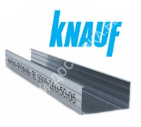 Профиль Knauf для гипсокартона СW: 100x50. Длина 3 м. Толщина – 0,6 мм.