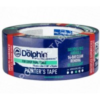 Лента малярная для деликатных поверхностей Blue Dolphin 48мм х 50м. Польша.