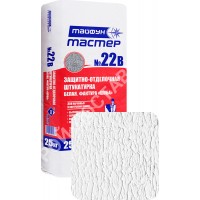 Защитно-отделочная штукатурка «Тайфун Мастер» №22в (белая) 25 кг